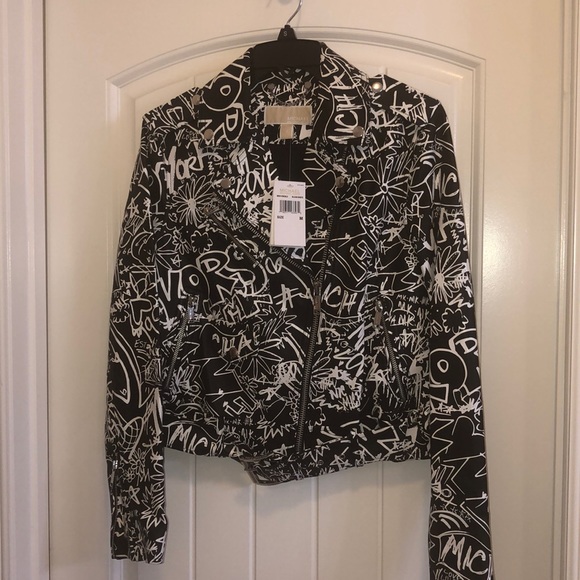 michael kors graffiti jacket